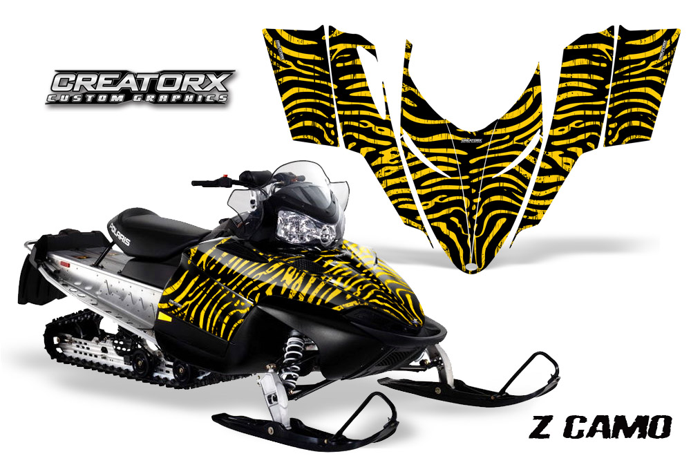 Polaris RMK Shift Chassis Graphics Kit ZCamo Yellow